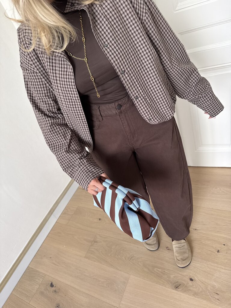 Susie barrel jeans brown