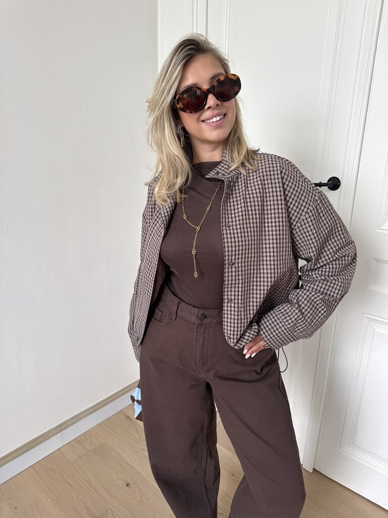 Susie barrel jeans brown