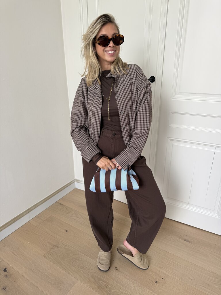 Susie barrel jeans brown