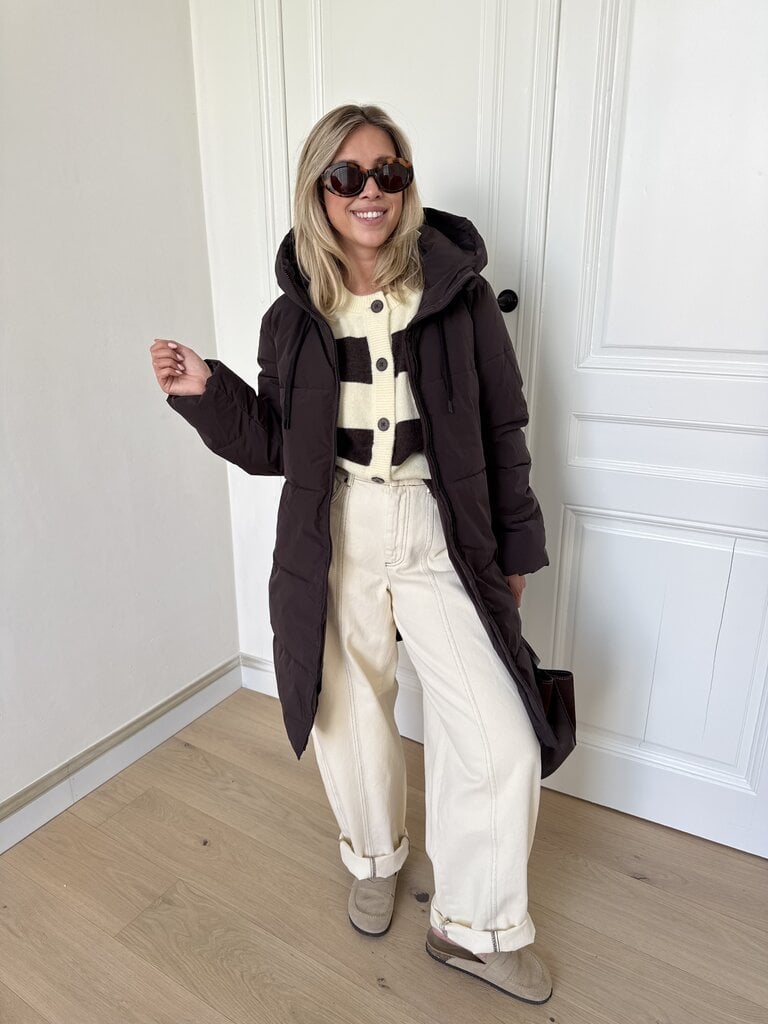 Blair puffer coat brown