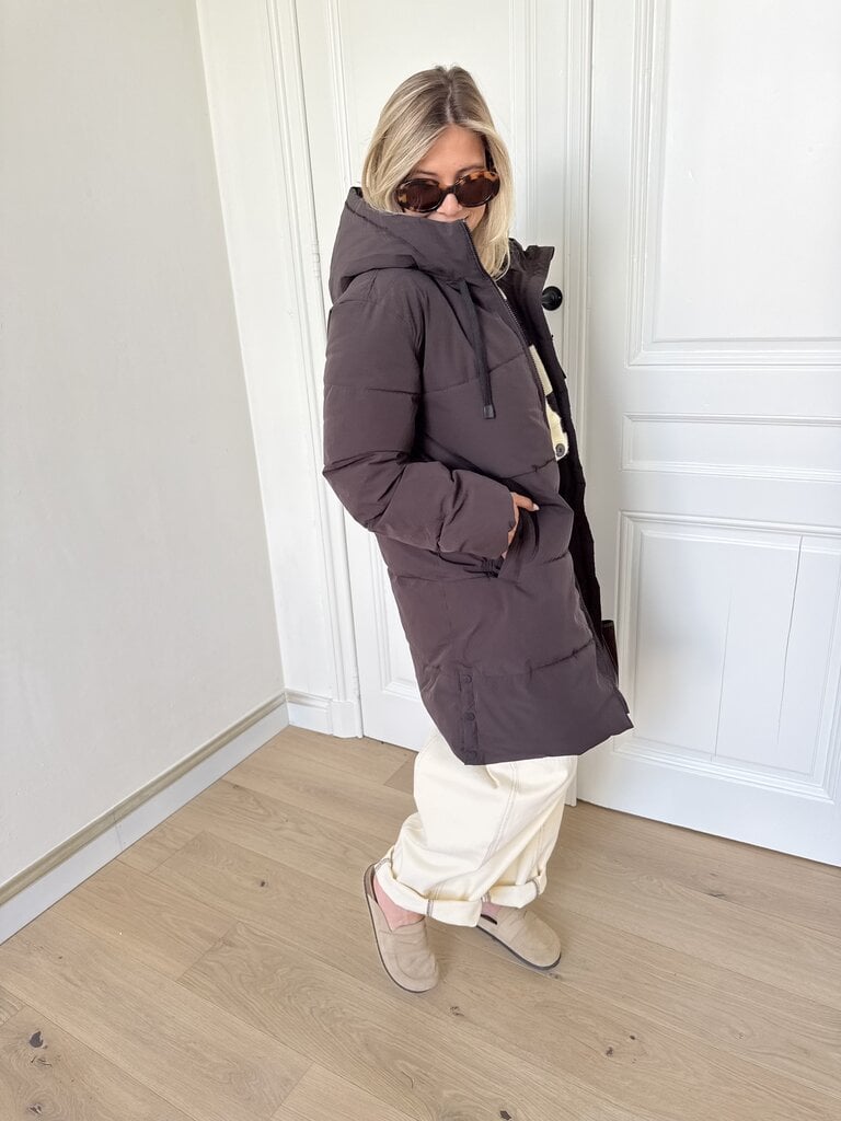 Blair puffer coat brown