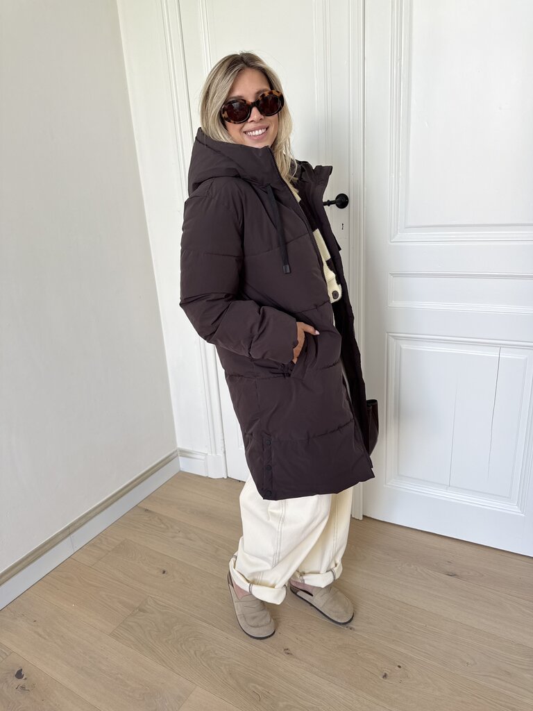 Blair puffer coat brown
