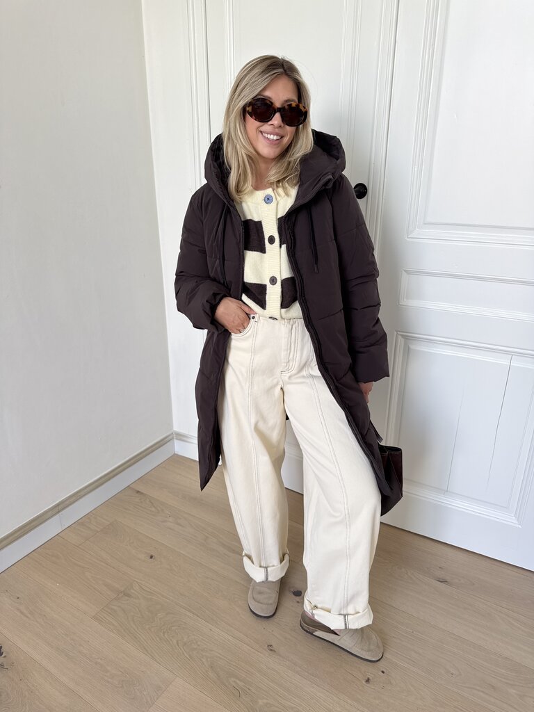 Blair puffer coat brown