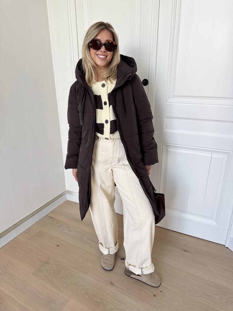 Blair puffer coat brown