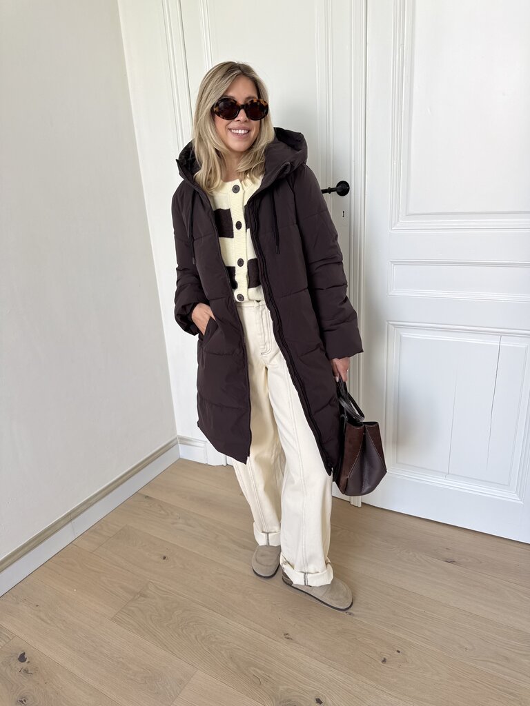 Blair puffer coat brown