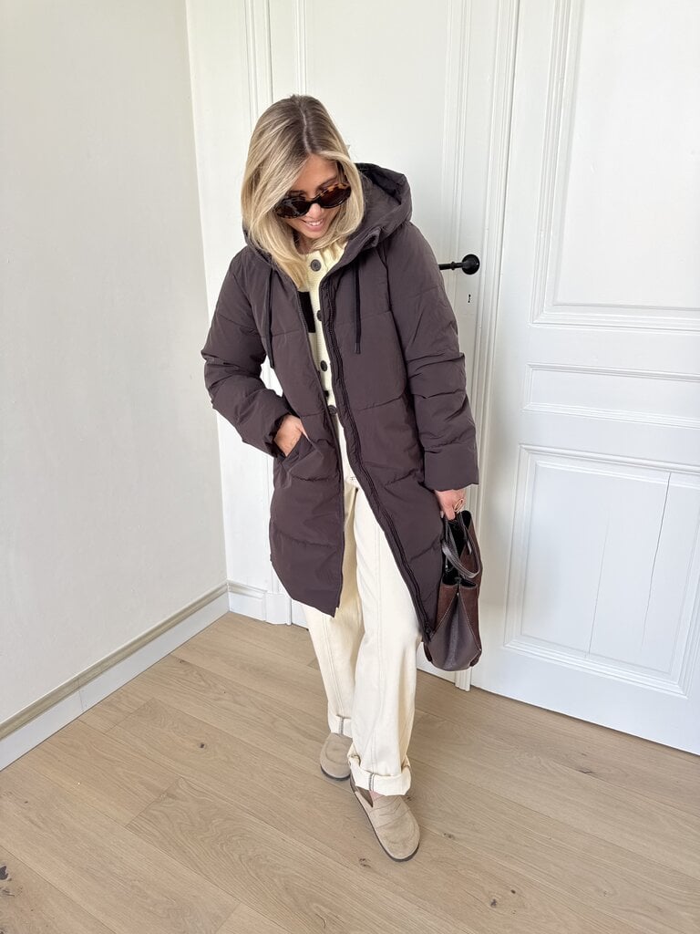 Blair puffer coat brown