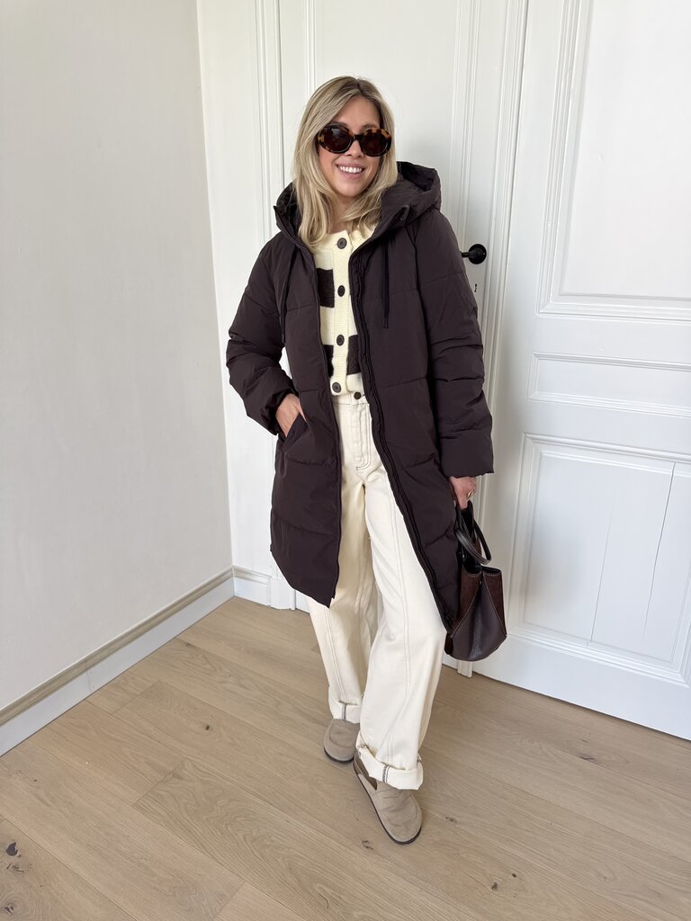Blair puffer coat brown
