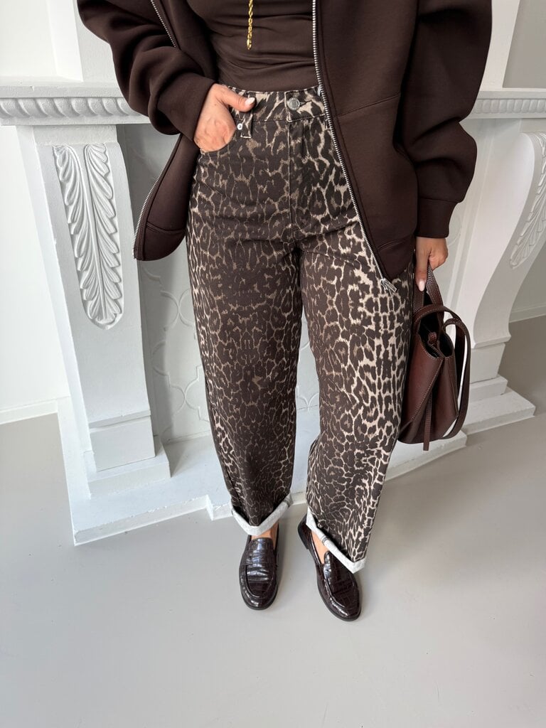Rinna jeans leopard