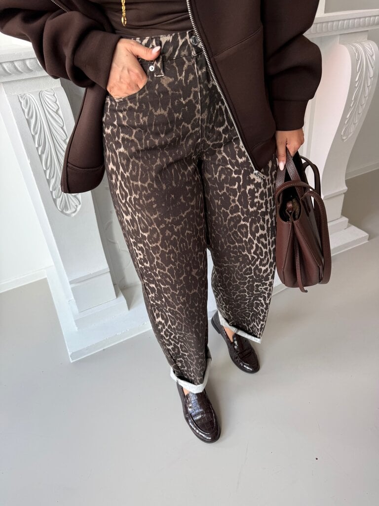 Rinna jeans leopard