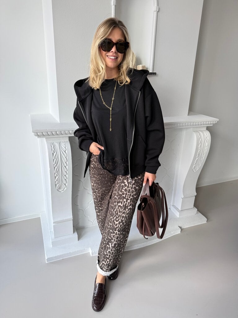 Rinna jeans leopard