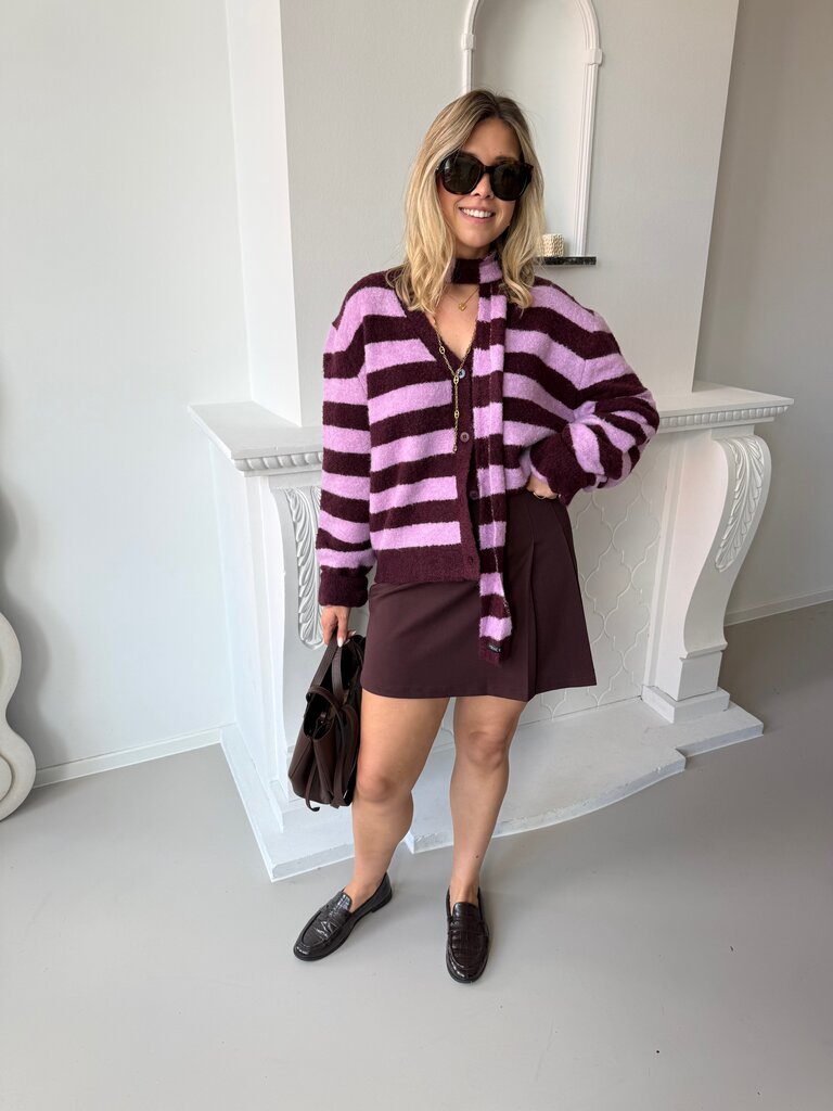 Felicity cardigan violet