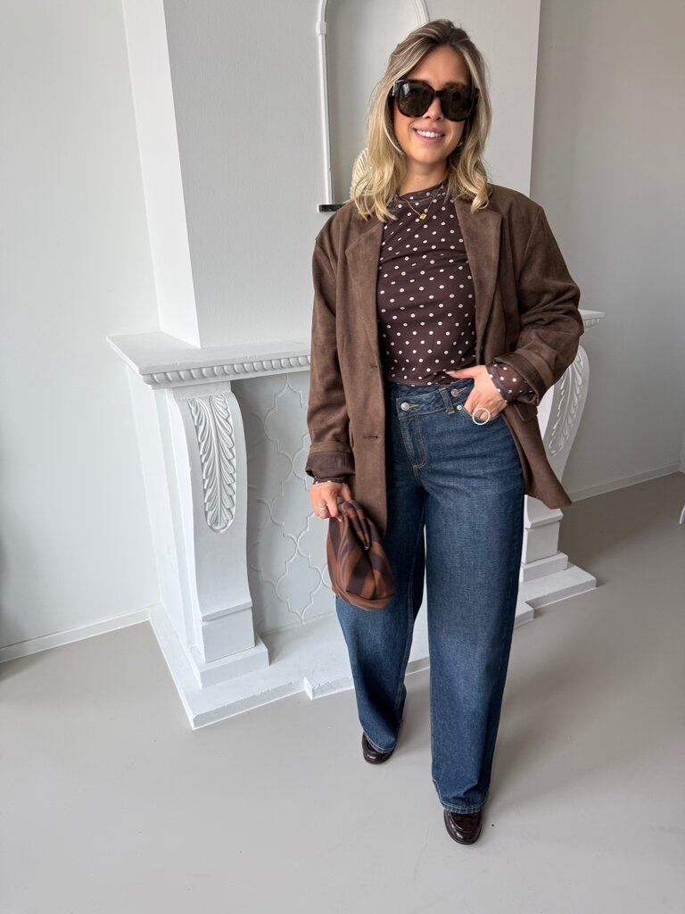Petra blazer brown