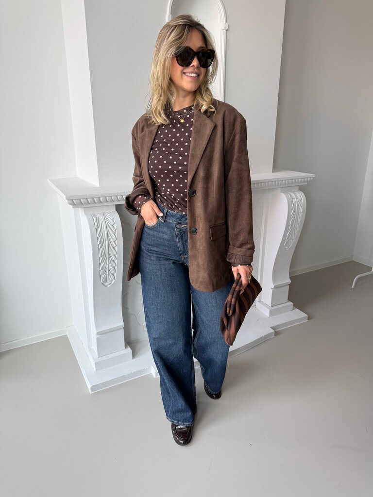 Petra blazer brown