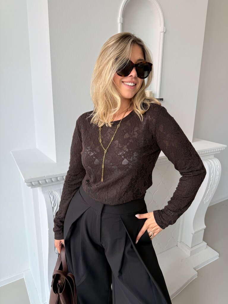 Esvia top brown