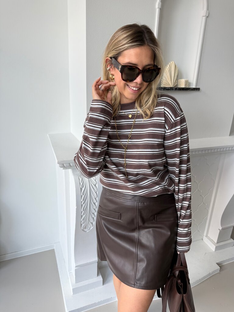 Neli faux leather skirt