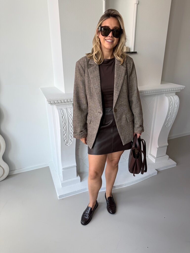 Neli faux leather skirt