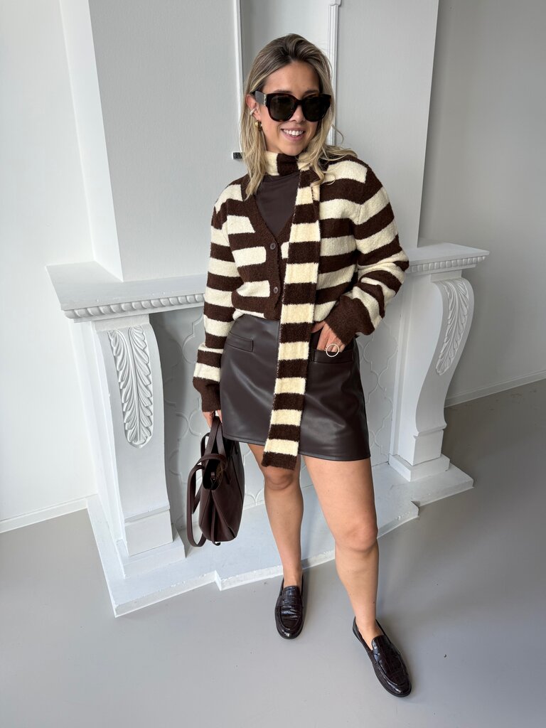 Neli faux leather skirt