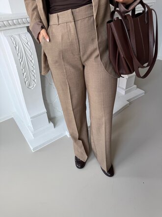 Haze straight pants taupe