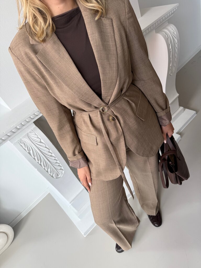 Haze straight pants taupe