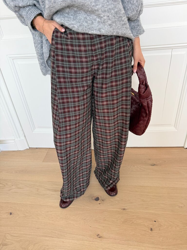 Sissy pantalon green/bordeaux