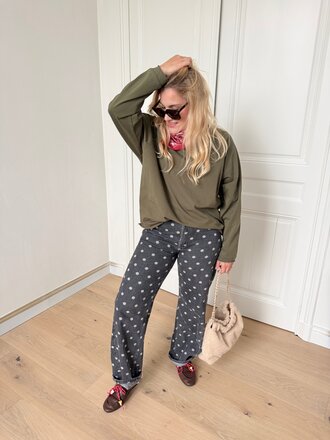 Juliette long sleeve t-shirt khaki