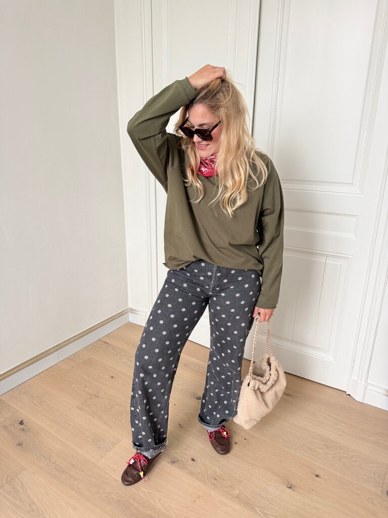 Juliette long sleeve t-shirt khaki