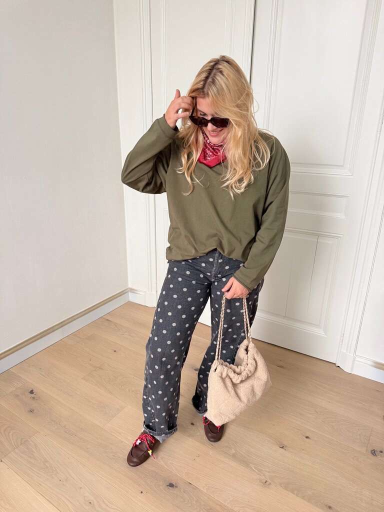 Juliette long sleeve t-shirt khaki