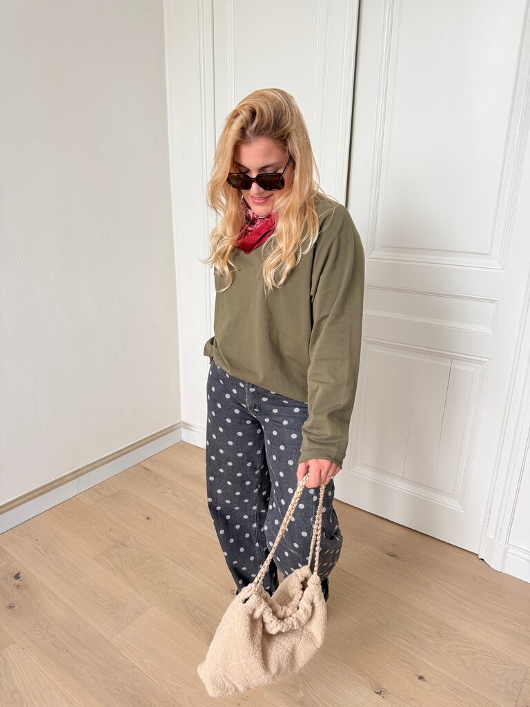 Juliette long sleeve t-shirt khaki