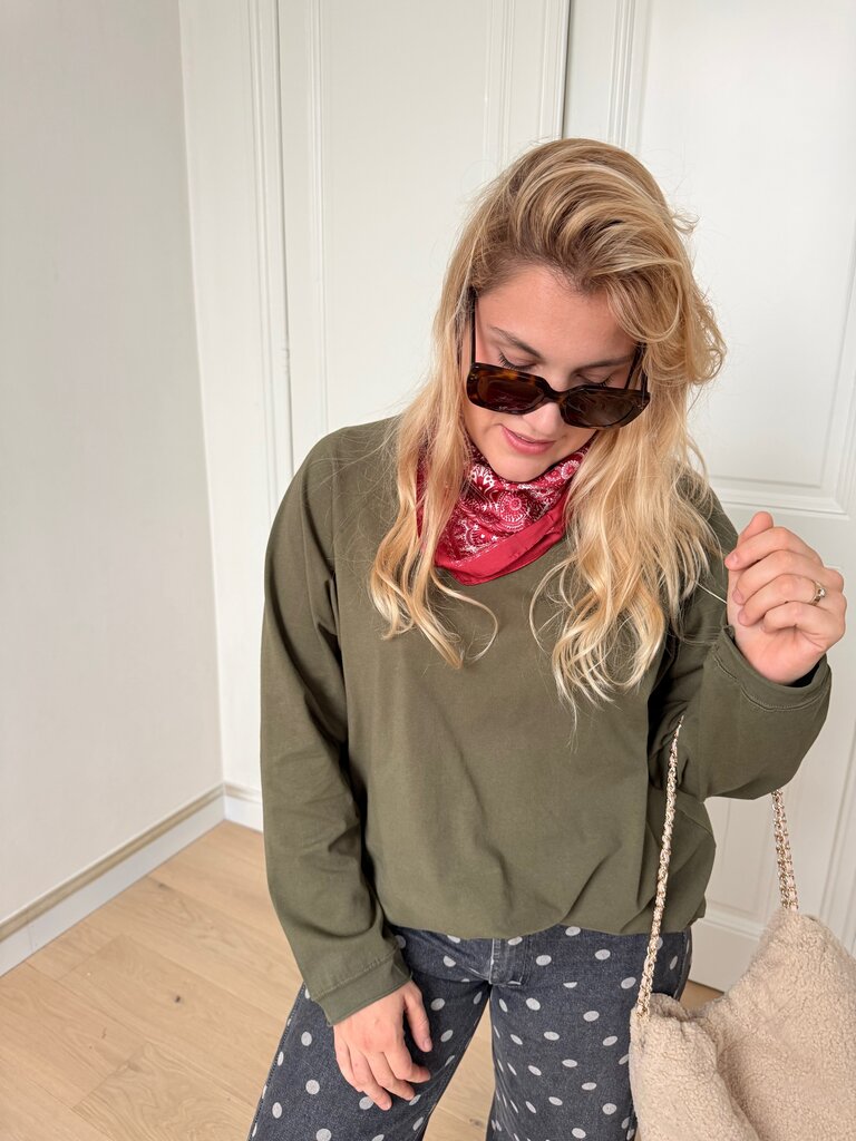 Juliette long sleeve t-shirt khaki