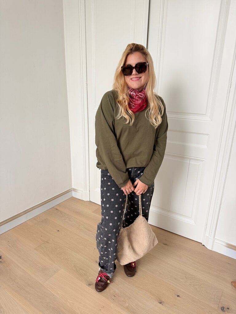 Juliette long sleeve t-shirt khaki