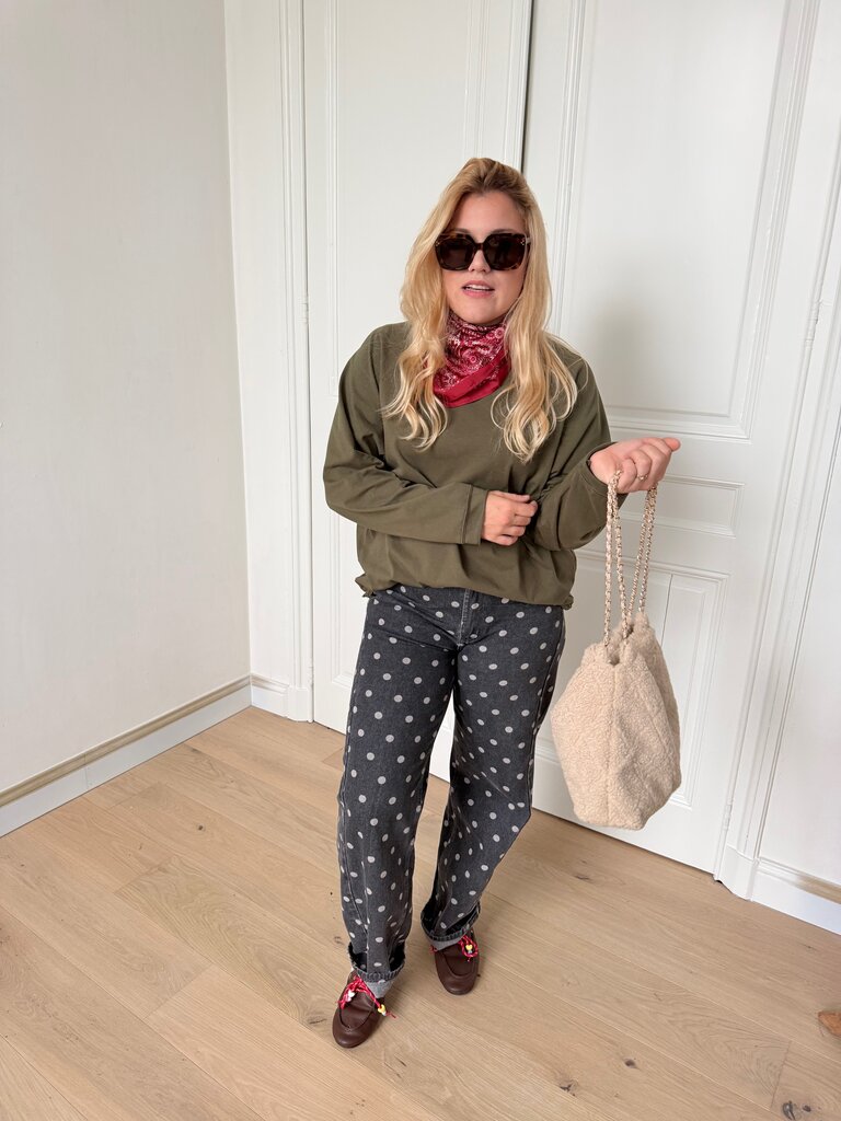 Juliette long sleeve t-shirt khaki