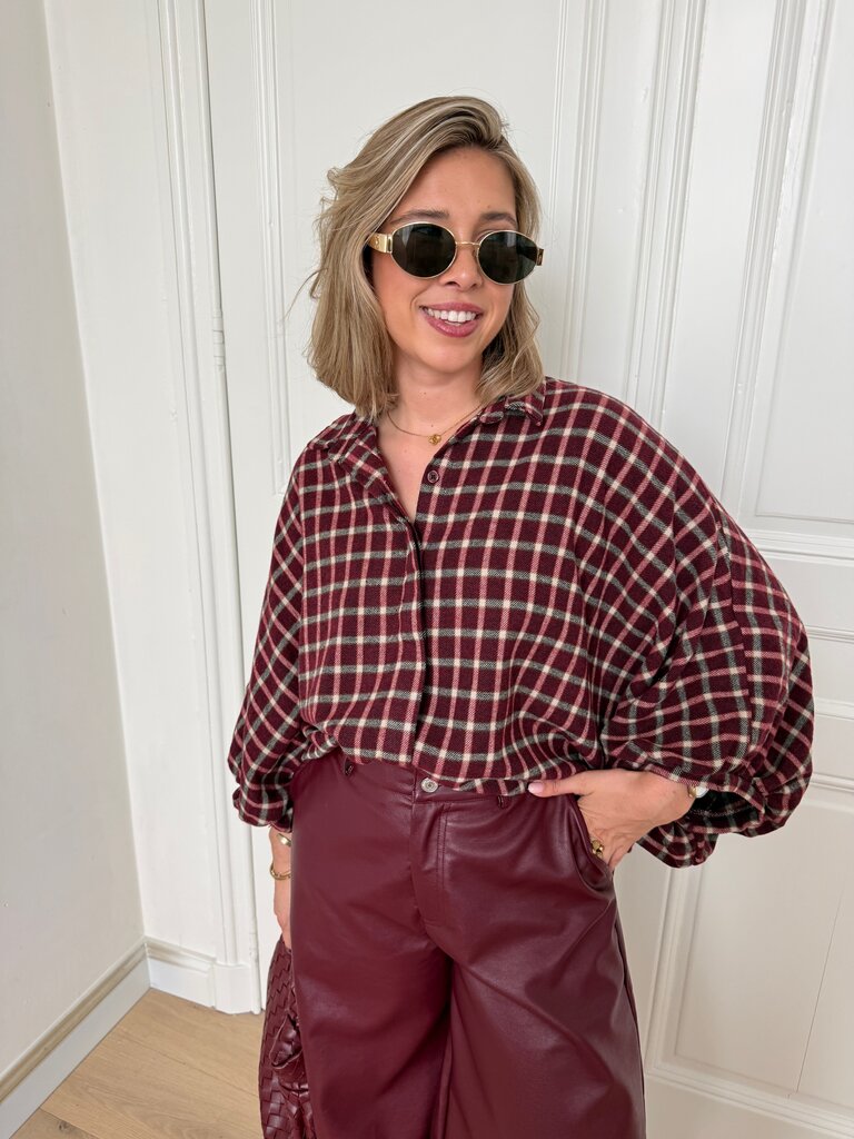 Cato blouse bordeaux