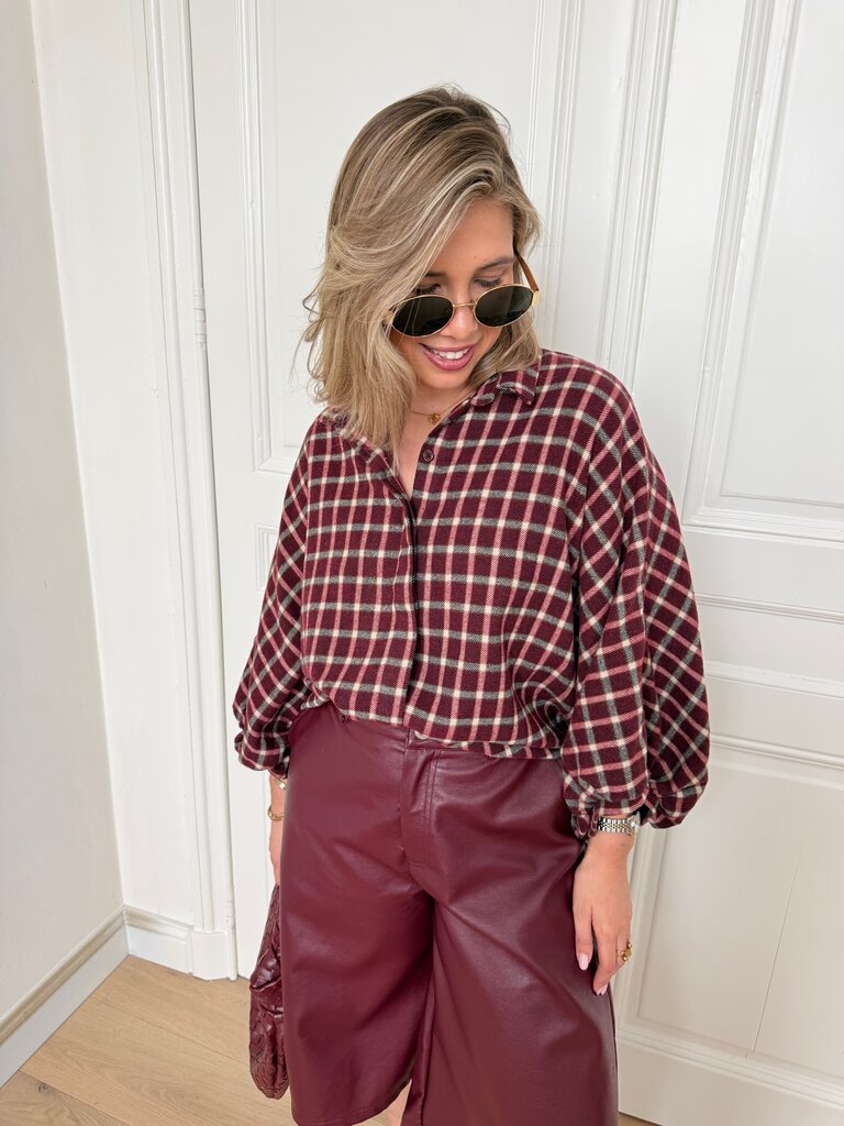 Cato blouse bordeaux