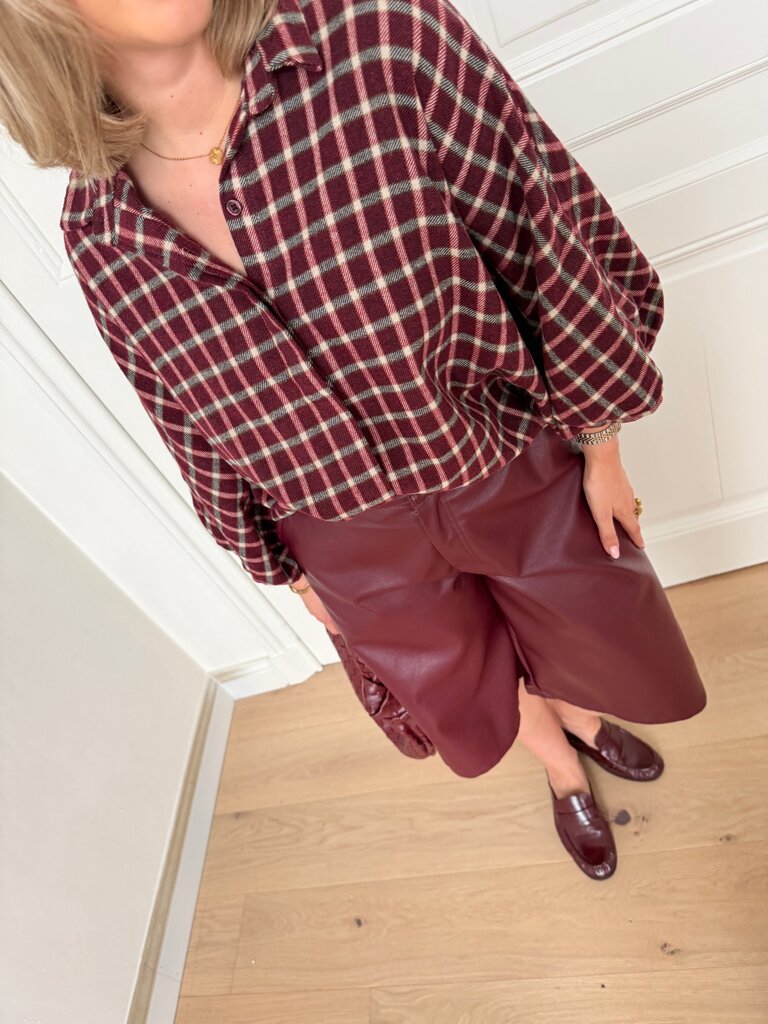 Cato blouse bordeaux
