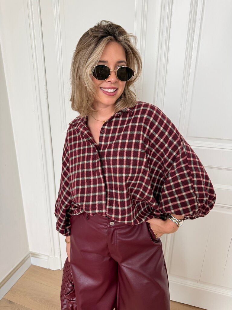 Cato blouse bordeaux