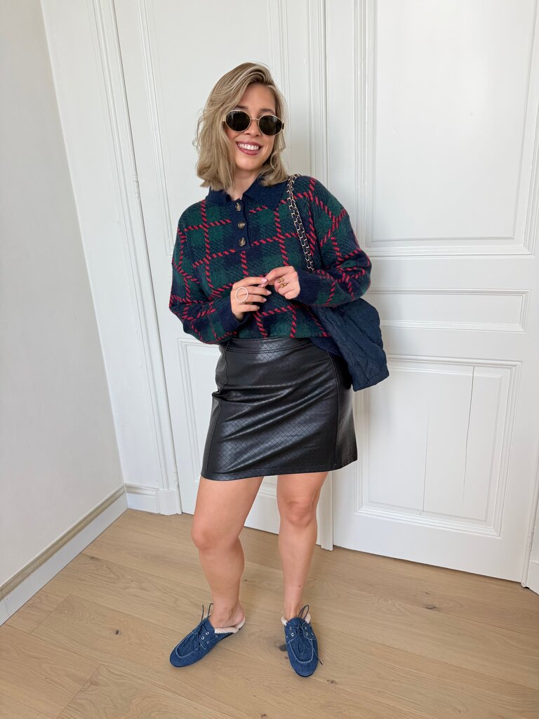 Ella mini skirt chocolate plum