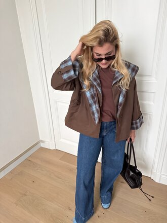 Célien jacket brown/blue