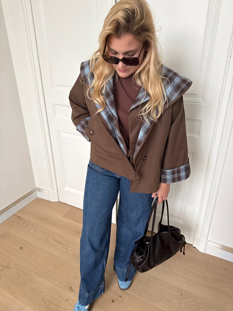 Célien jacket brown/blue