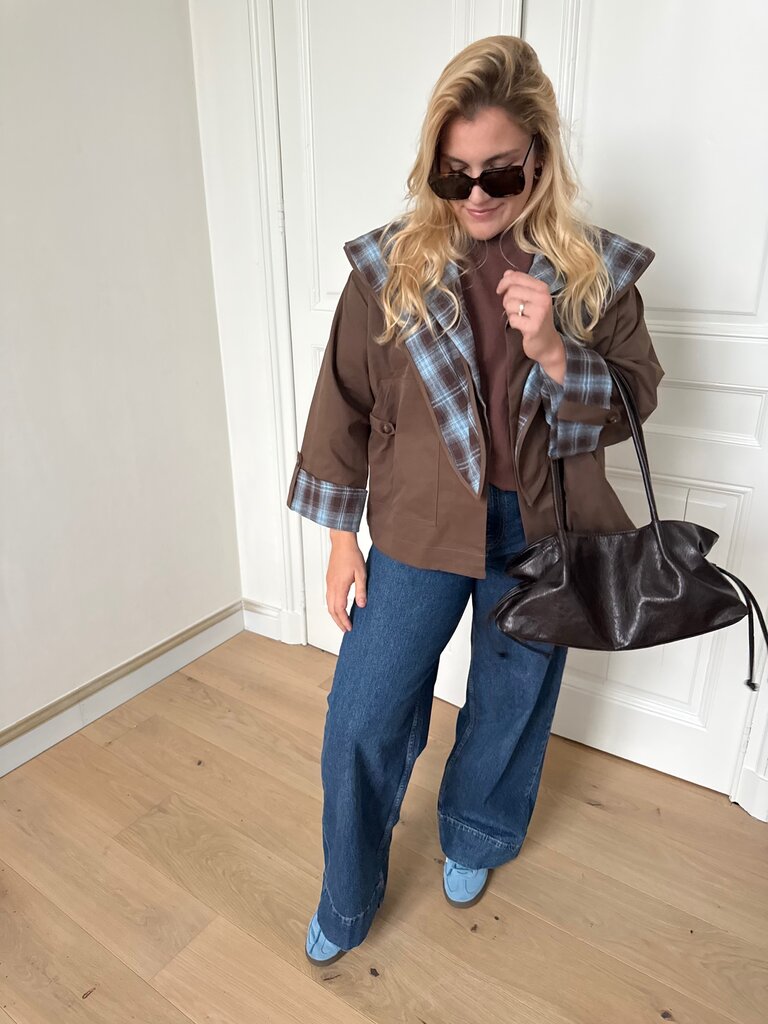 Célien jacket brown/blue