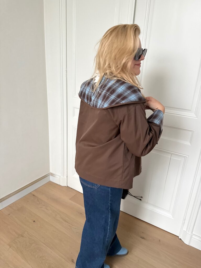 Célien jacket brown/blue