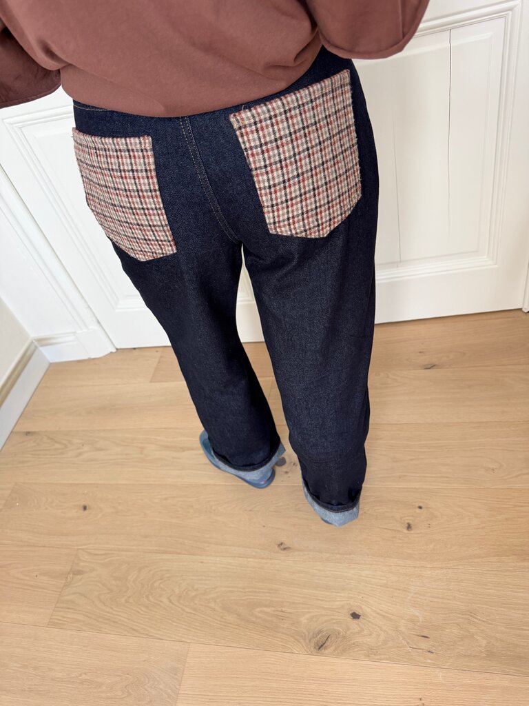 Hope wide check jeans
