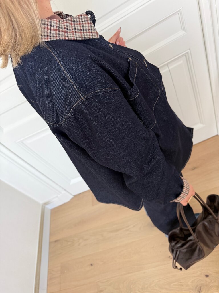 Vera check denim shirt