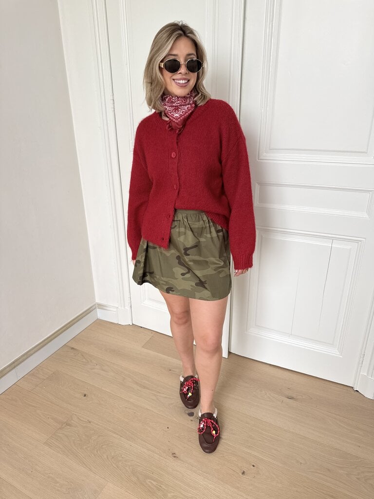 Polly army skirt green