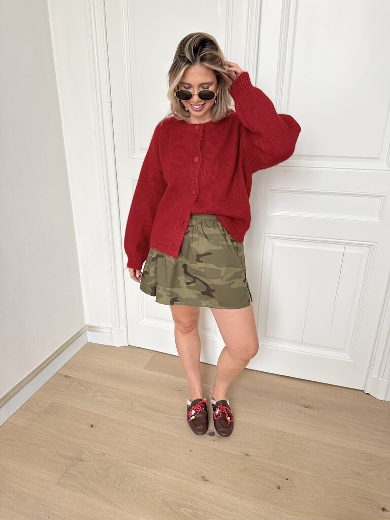 Polly army skirt green