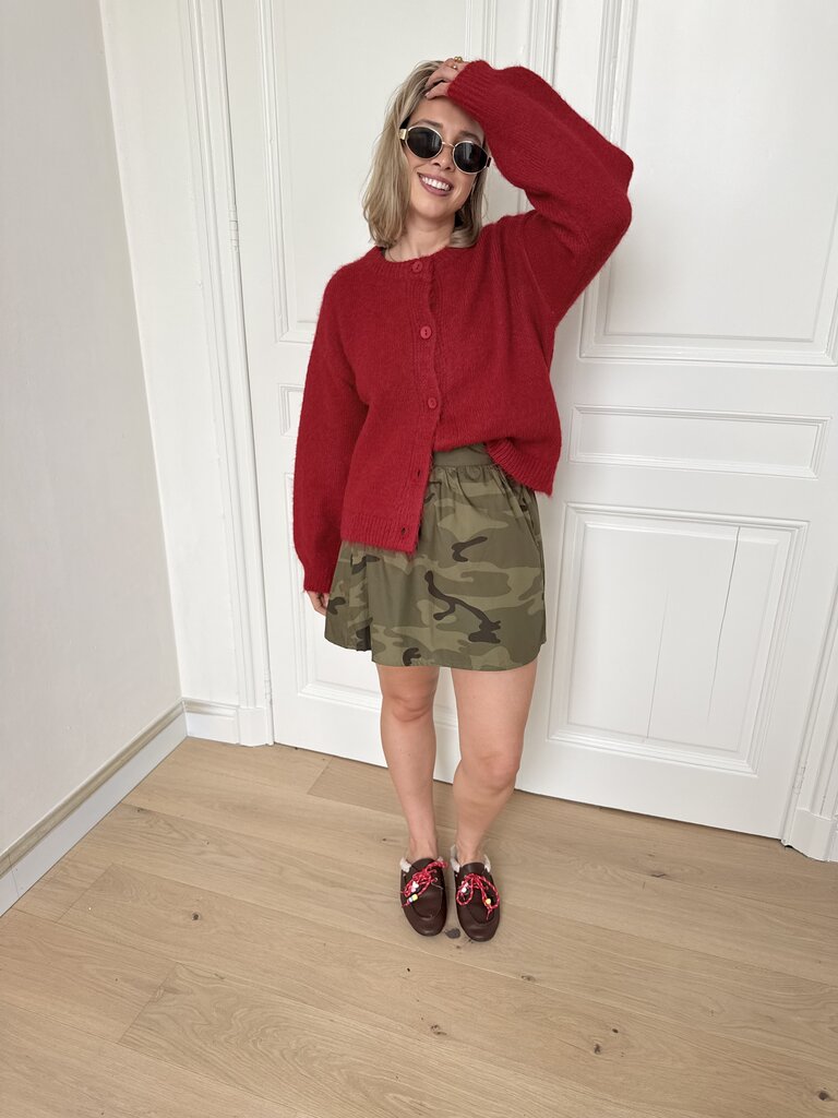 Polly army skirt green