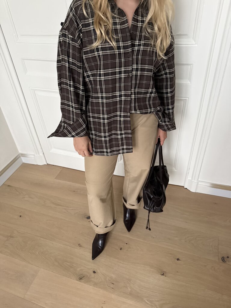 Clair barrel pants beige