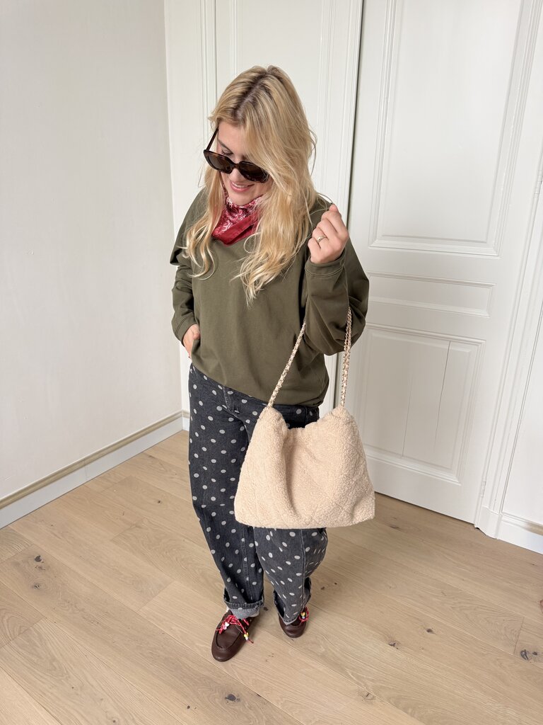 Teddy bag ecru