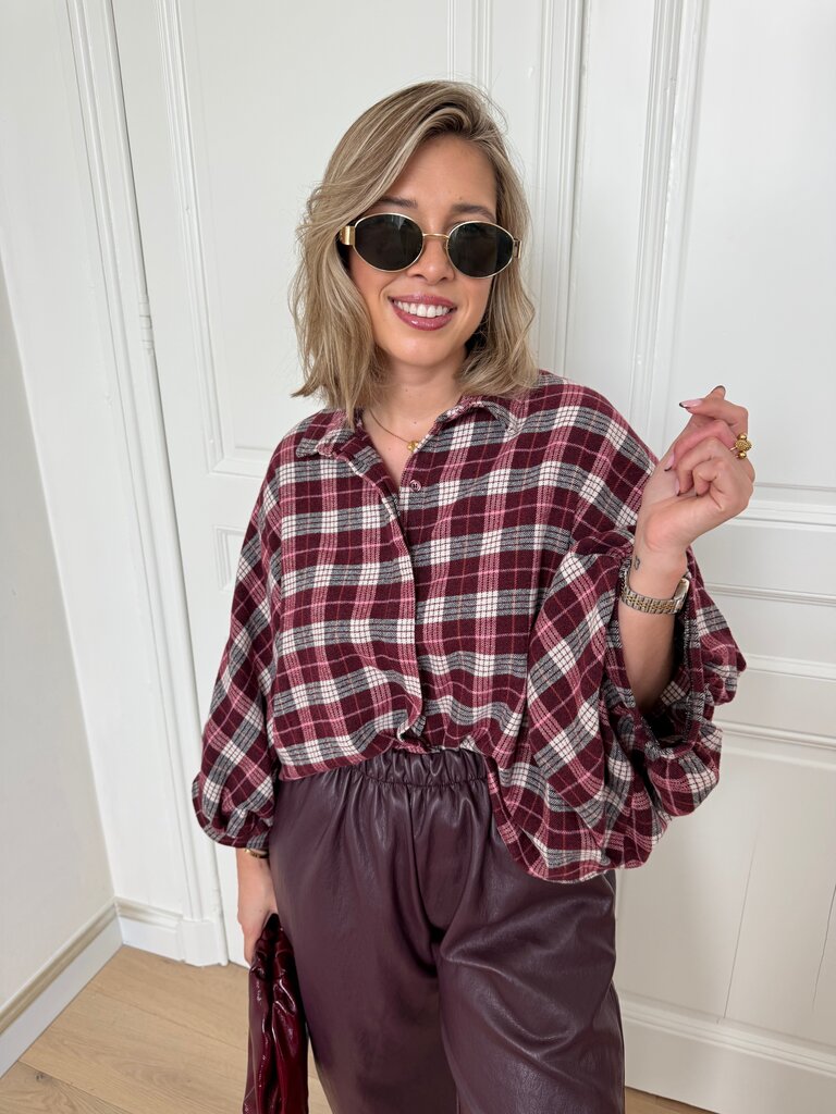 Orfea shirt burgundy