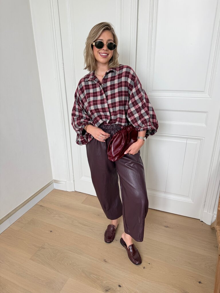 Orfea shirt burgundy