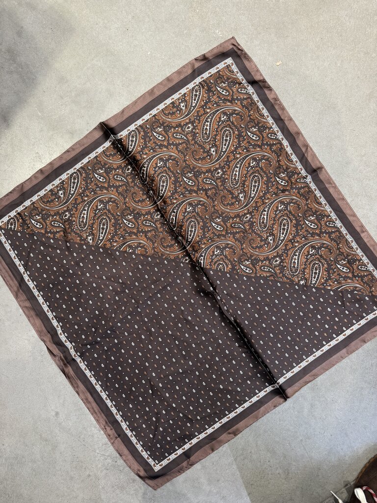 Satin tulum scarf brown